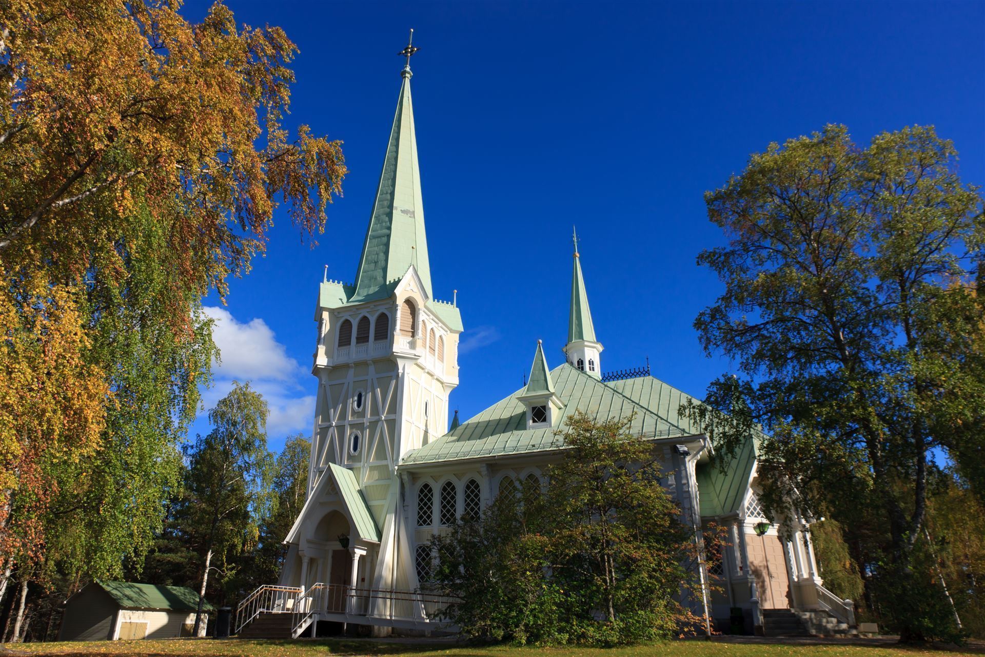 Kirche Nya Kirka in Jokkmokk