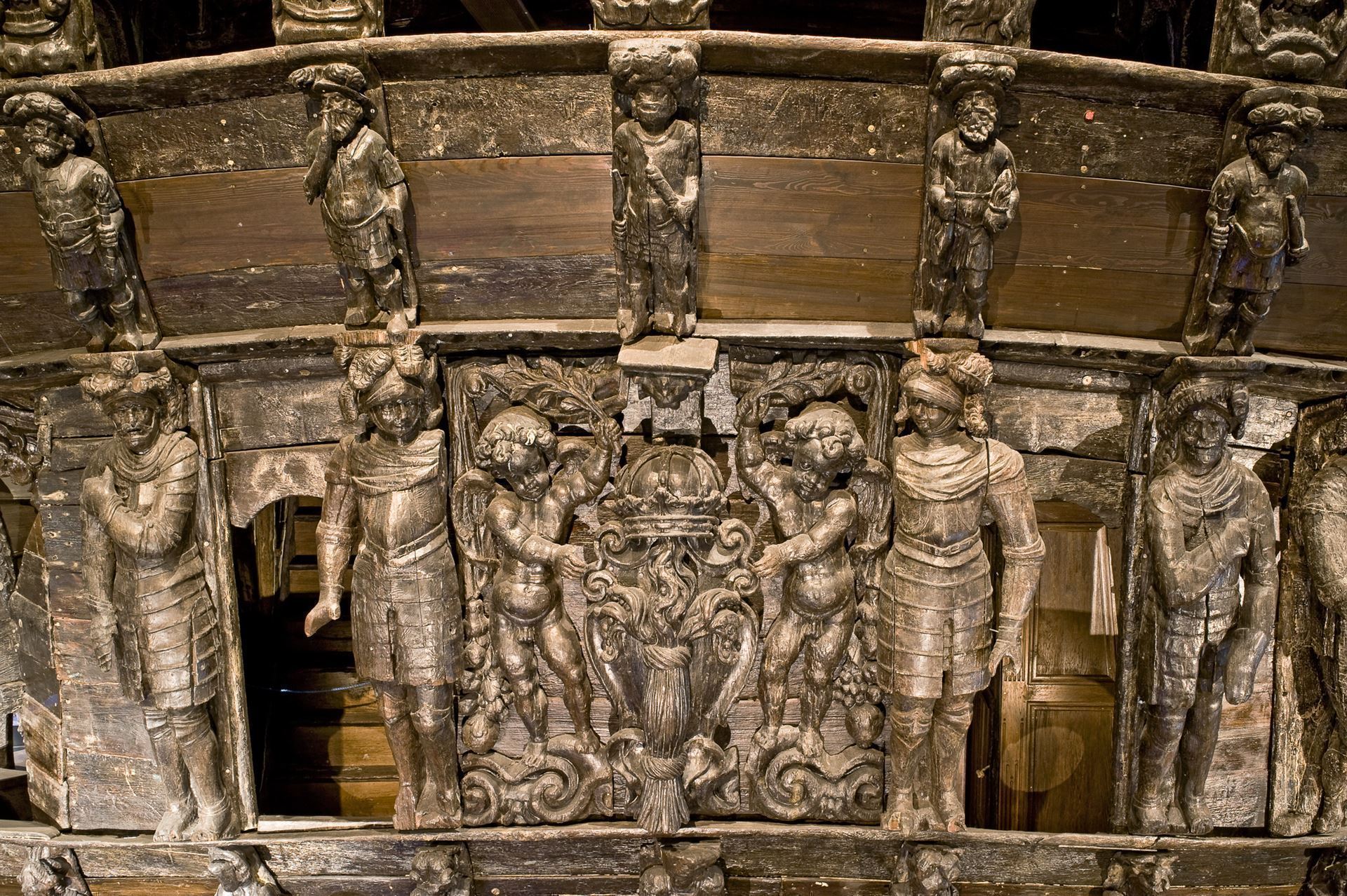 Kriegsschiff Vasa im Museum