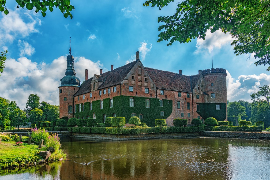 Schloss Vittskövle in der Gemeinde Kristianstad, Schonen, in Südschweden.