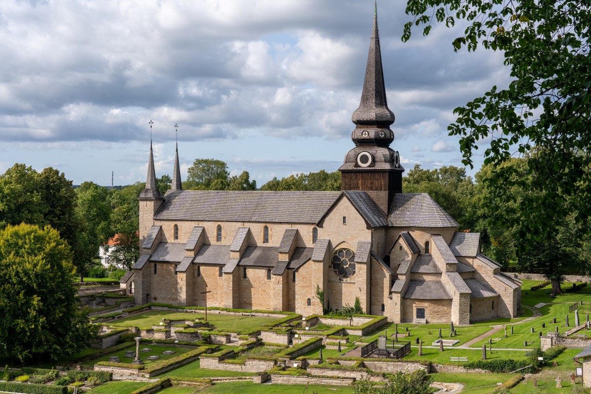 Blick auf die Abtei Varnhem in Schweden - Nähe Alingsas