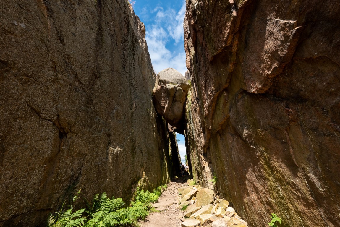 Die Schlucht Kungsklyftan, Film-Set für Ronja Räubertochter, Fjällbacka, Schweden