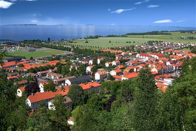 Blick auf Gränna Stadt