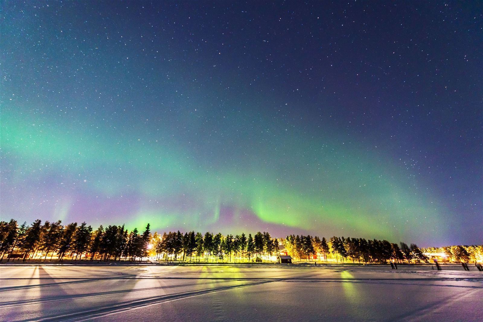 Nordlichter über Jokkmokk