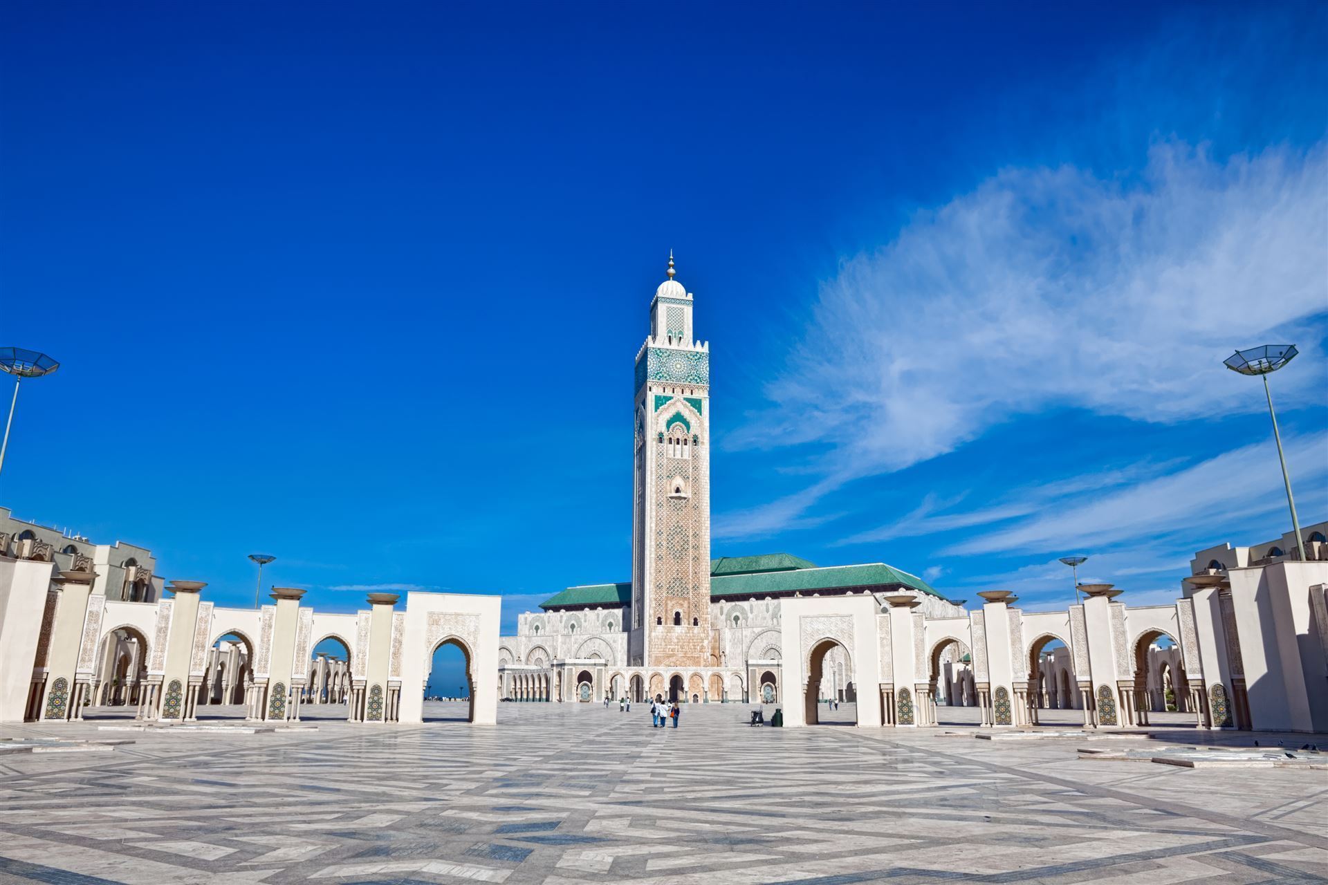 CasBlick auf die Hassan-II-Moschee