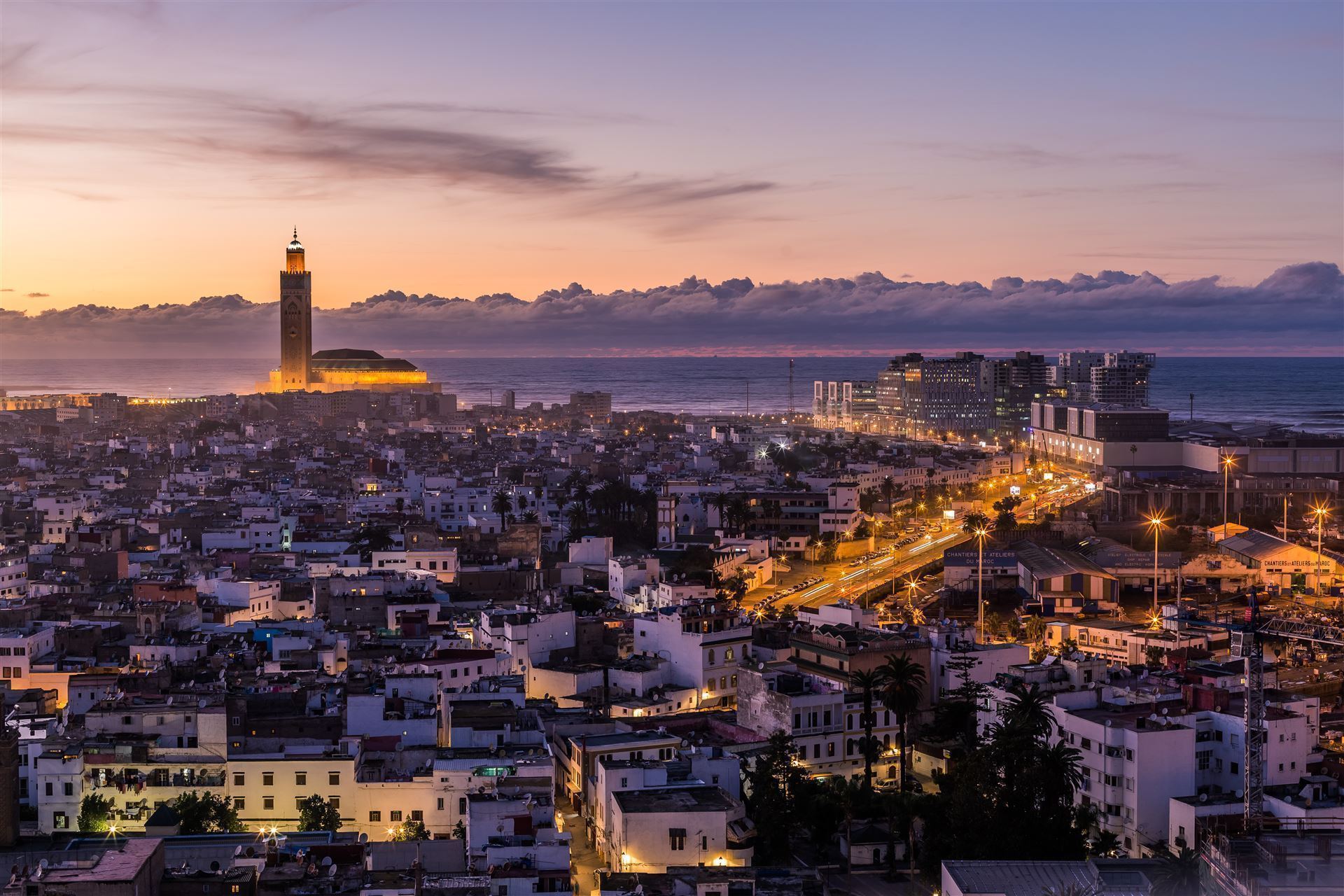 Casablanca bei Nacht