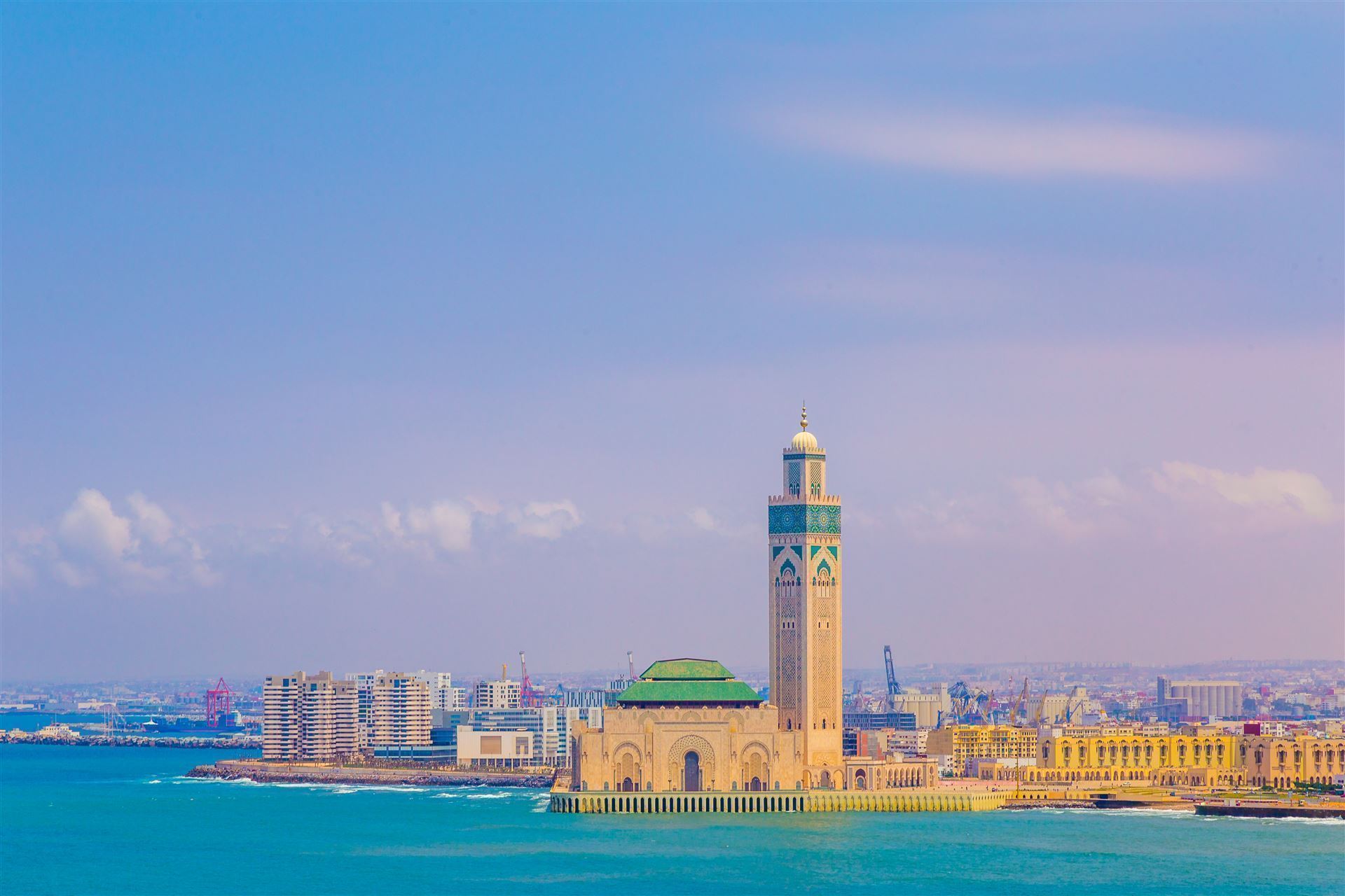 Blick auf die Stadt mit Hassan Moschee