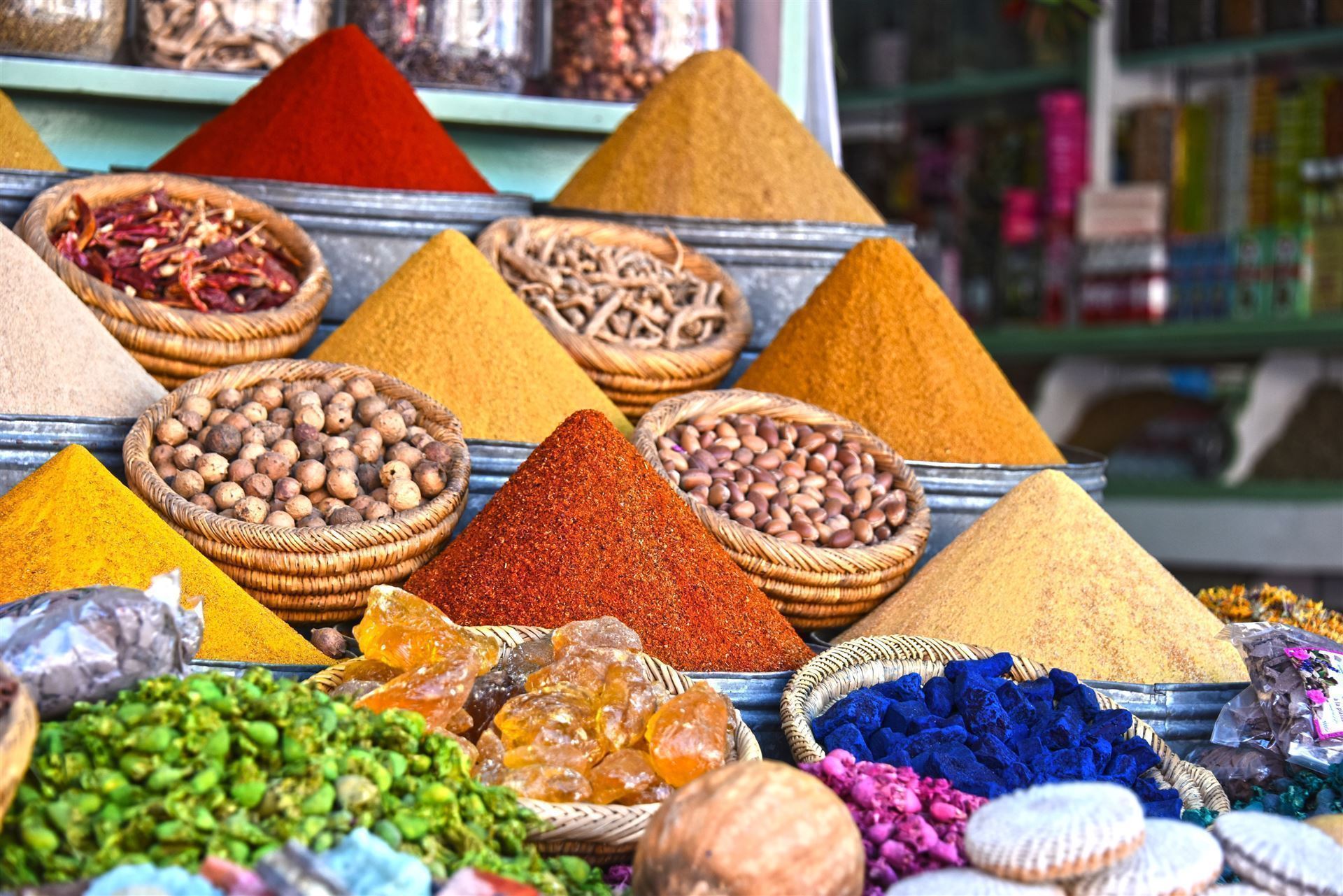 Souks mit Gewürzen