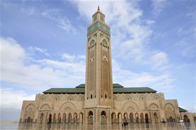 Vorderansicht Hassan II Mosque