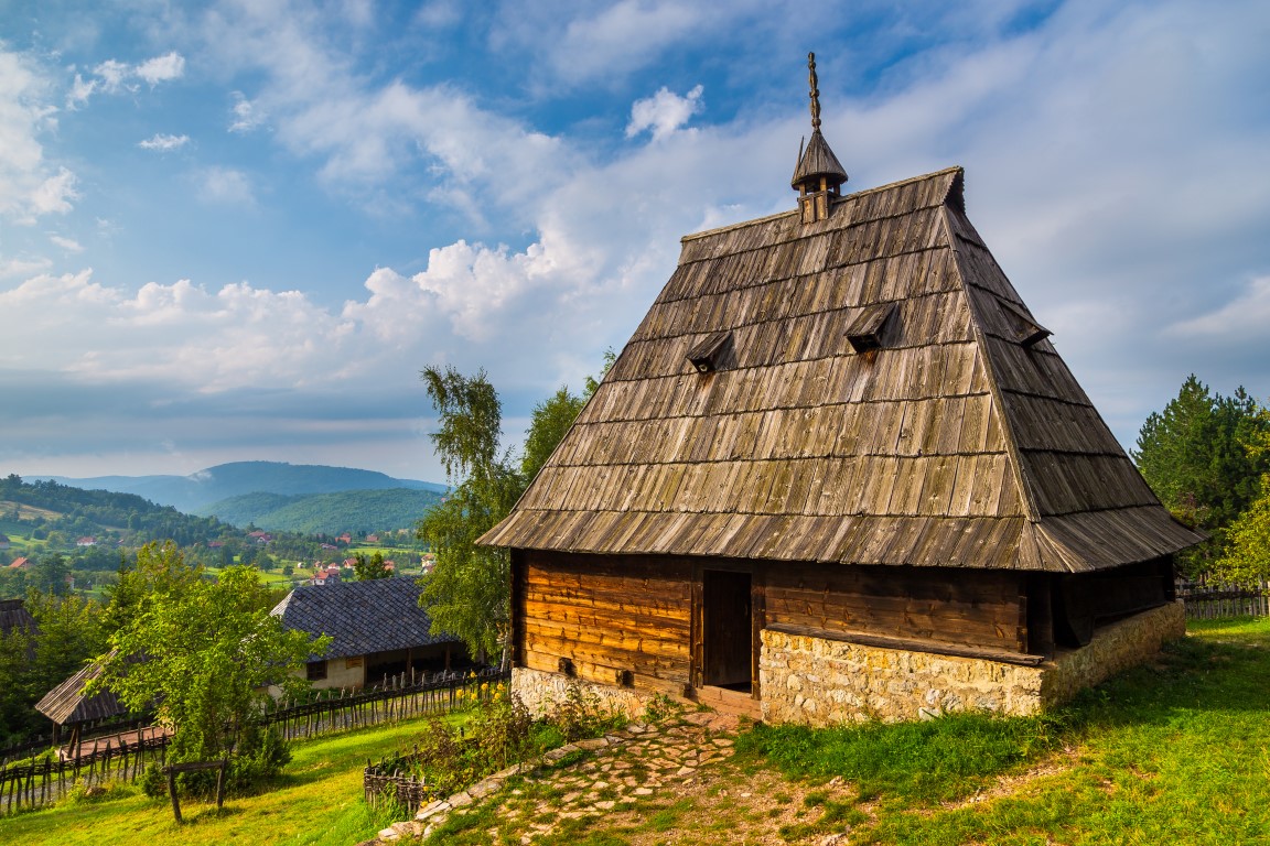 Ethnodorf Sirogojno in der Umgebung von Zlatibor, Freilichtmuseum