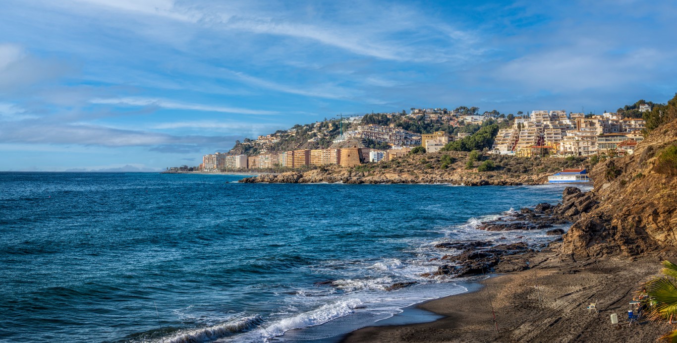 Costa Tropical_Almunecar_ Blick auf Almuñécar, Spanien