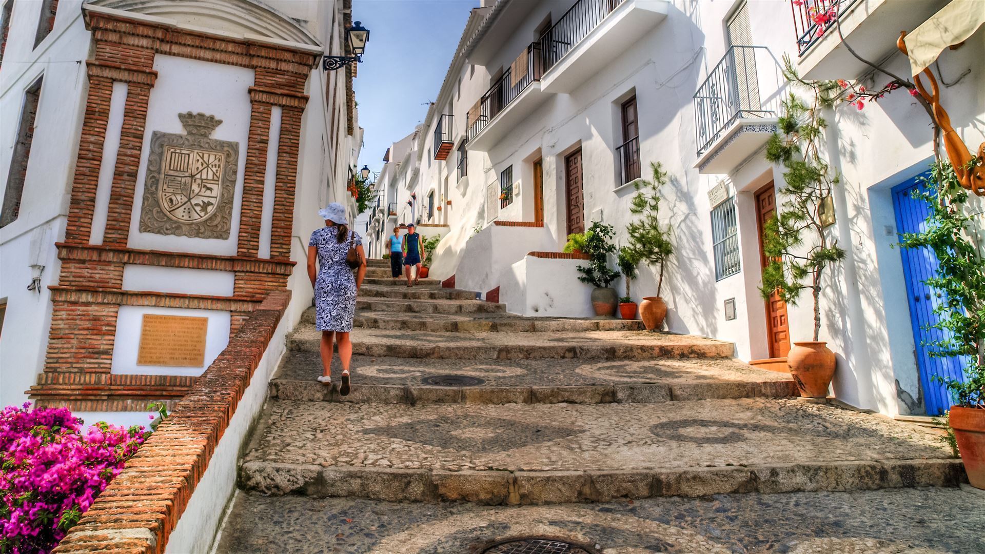 Andalusien Strasse in Frigiliana