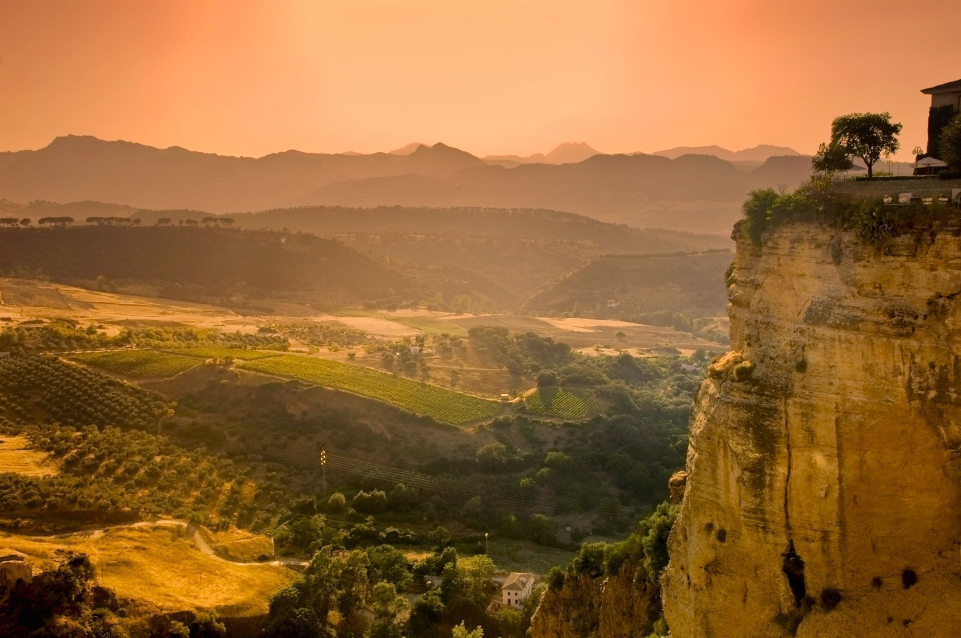 Andalusien Ronda Impression Sonnenuntergang