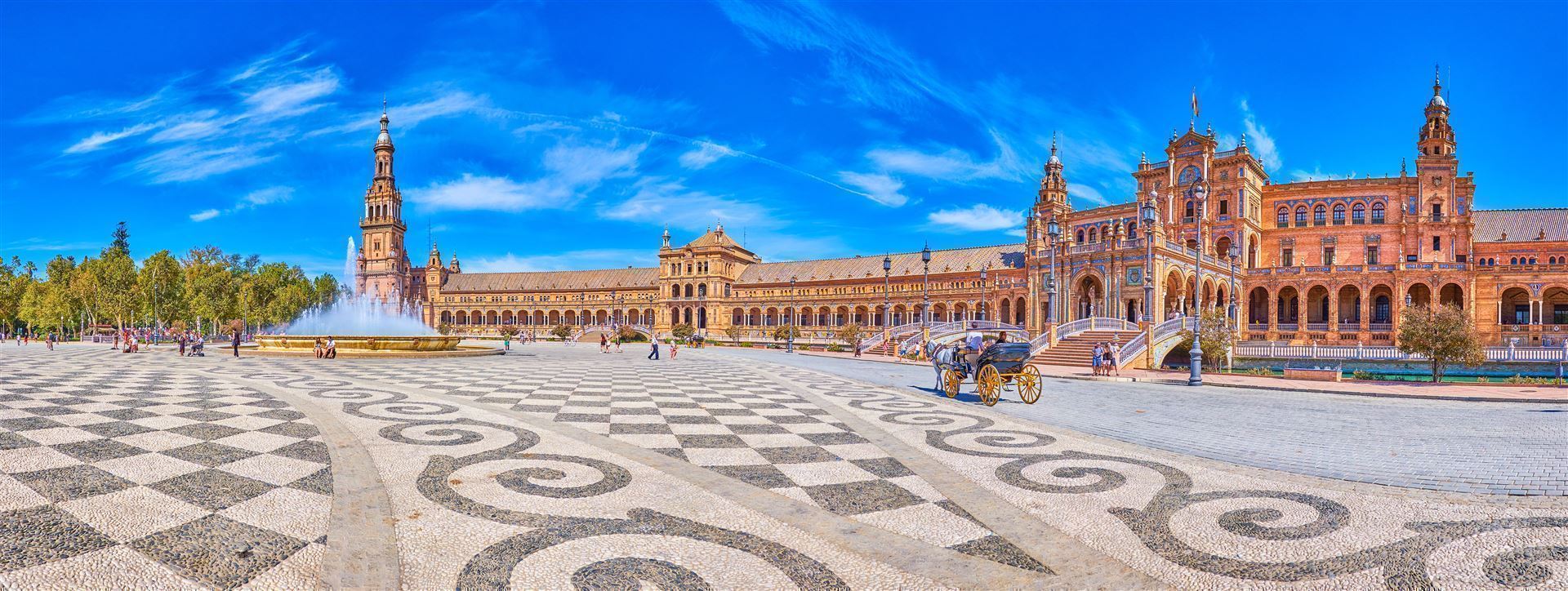 Andalusien Sevilla Plaza de Espana
