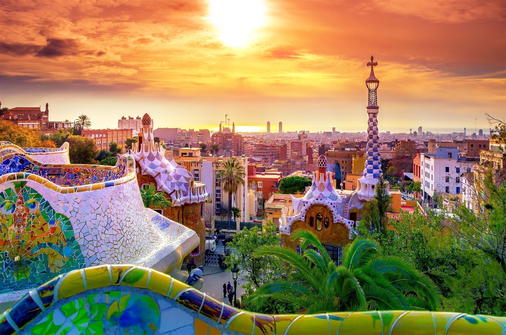 Barcelona Blick vom ParkGuell