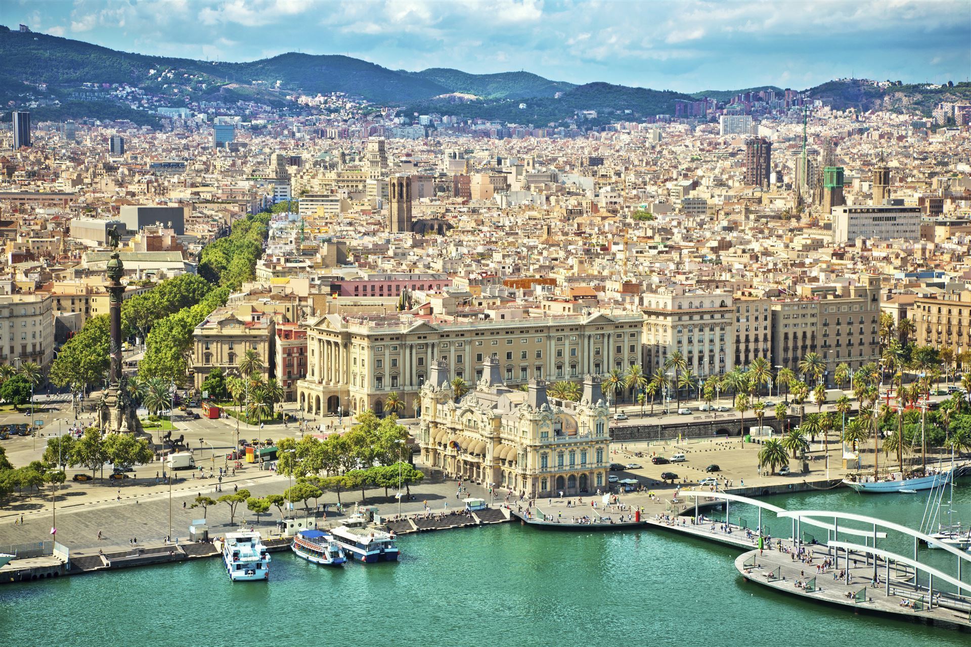 Barcelona Luftaufname