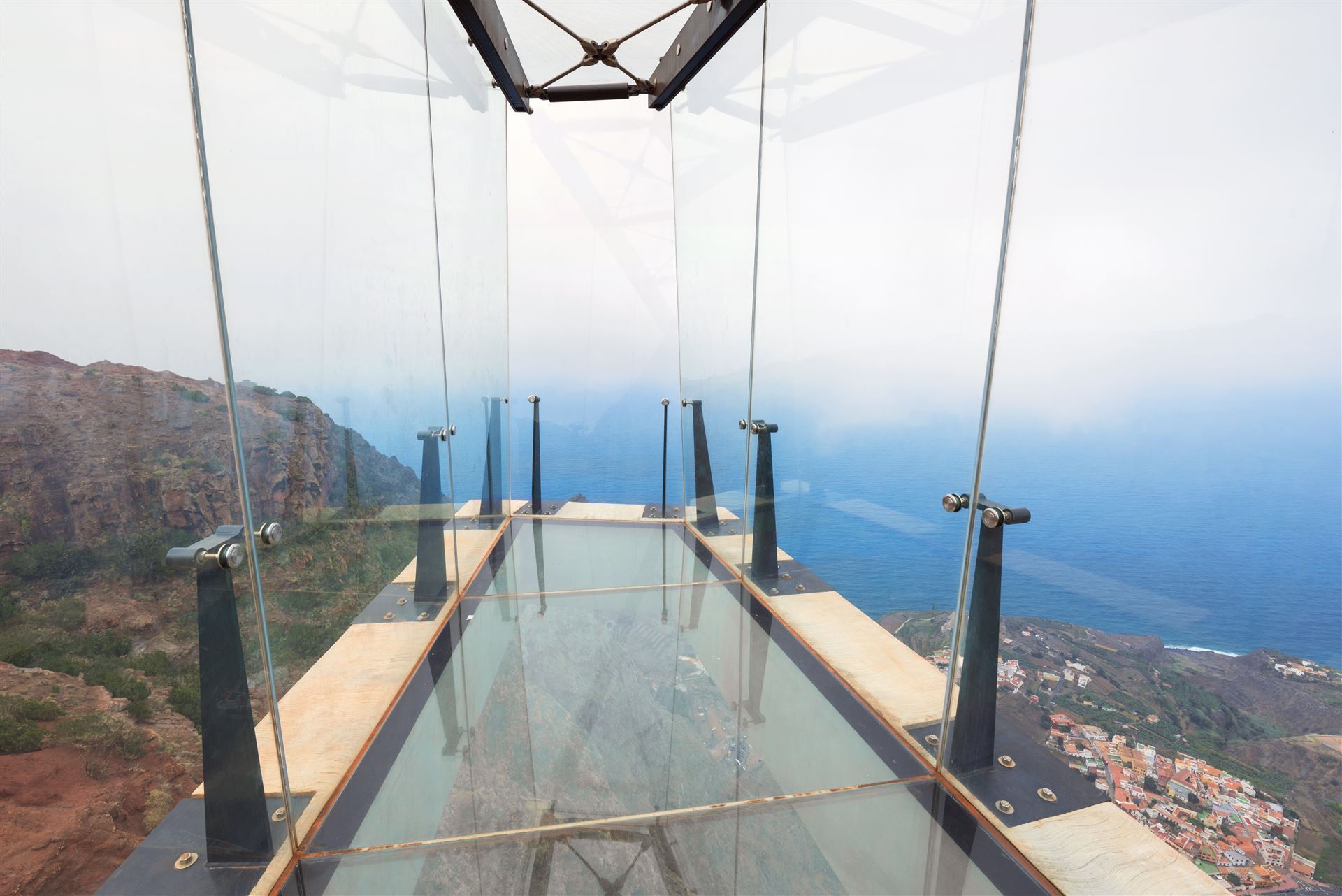 Ansicht im Skywalk Mirador de Abrante