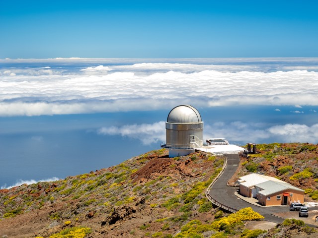 Astronomisches Observatorium in „El Roque de los Muchachos“ auf der Insel „La Palma“