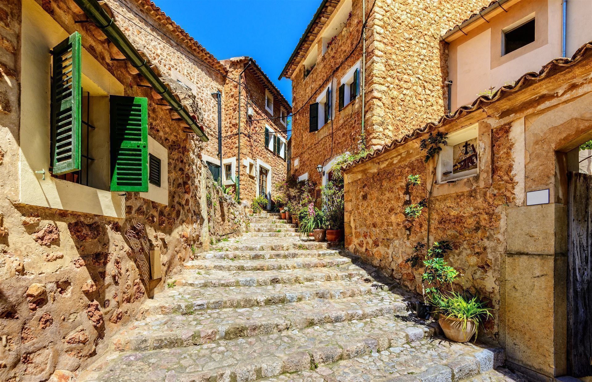  Spanien Mallorca Bergdorf Fornalutx
