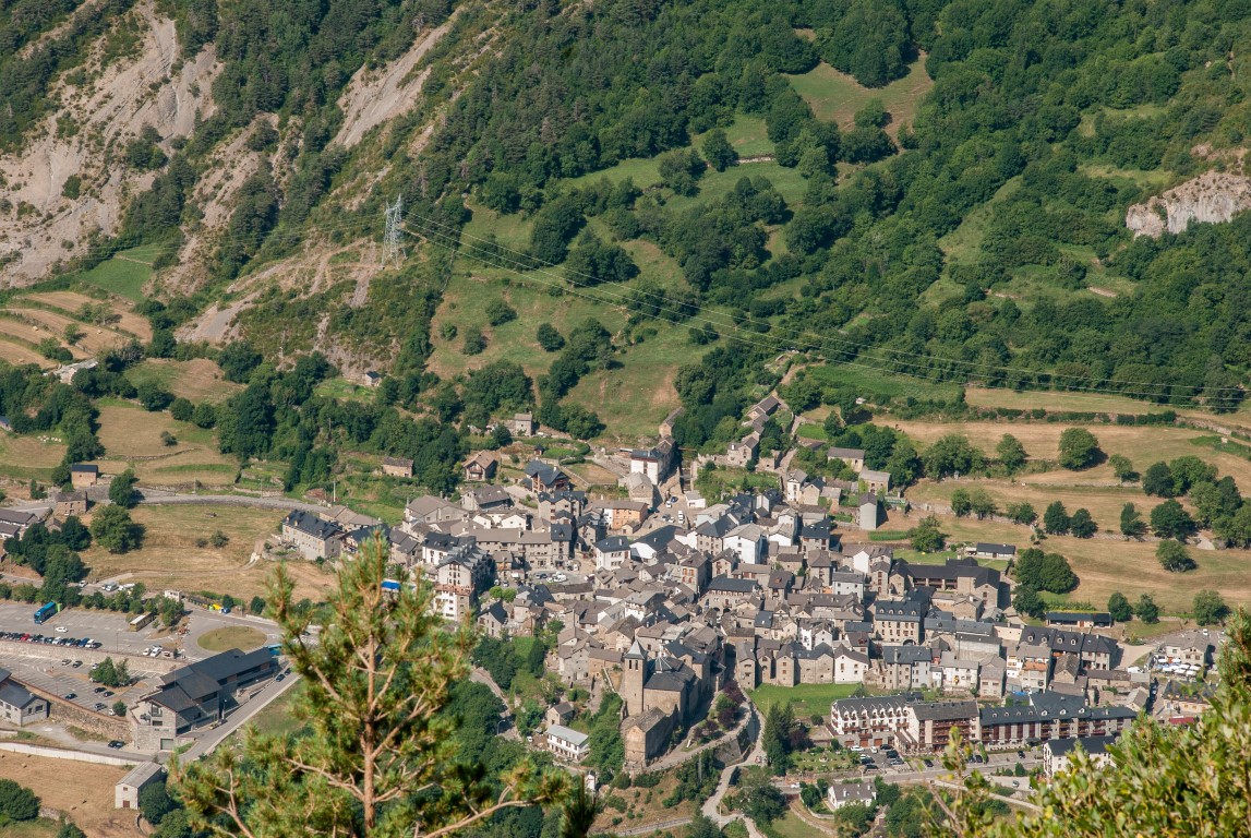 Bergdorf Torla - von oben