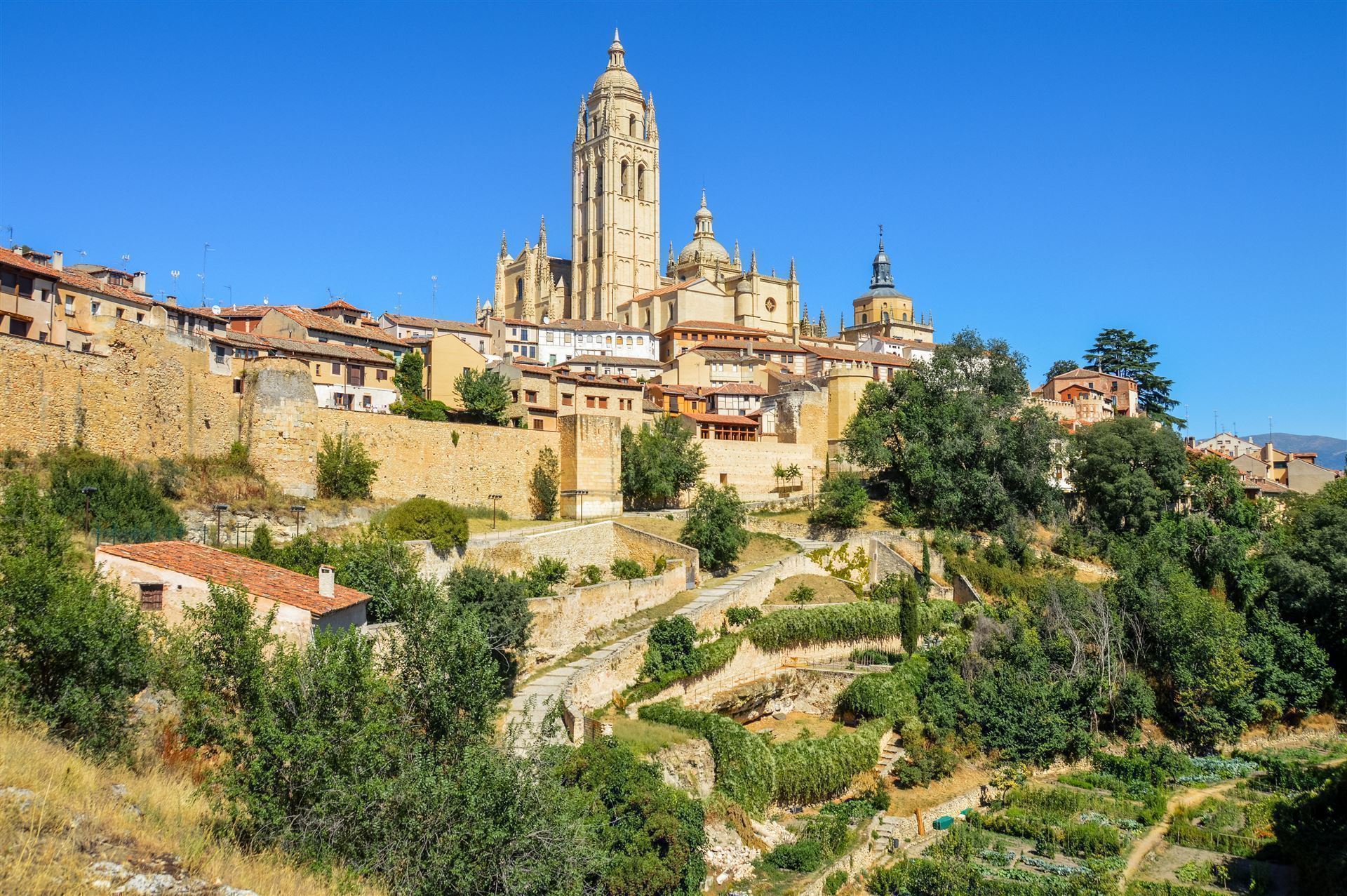 Blick auf Segovia