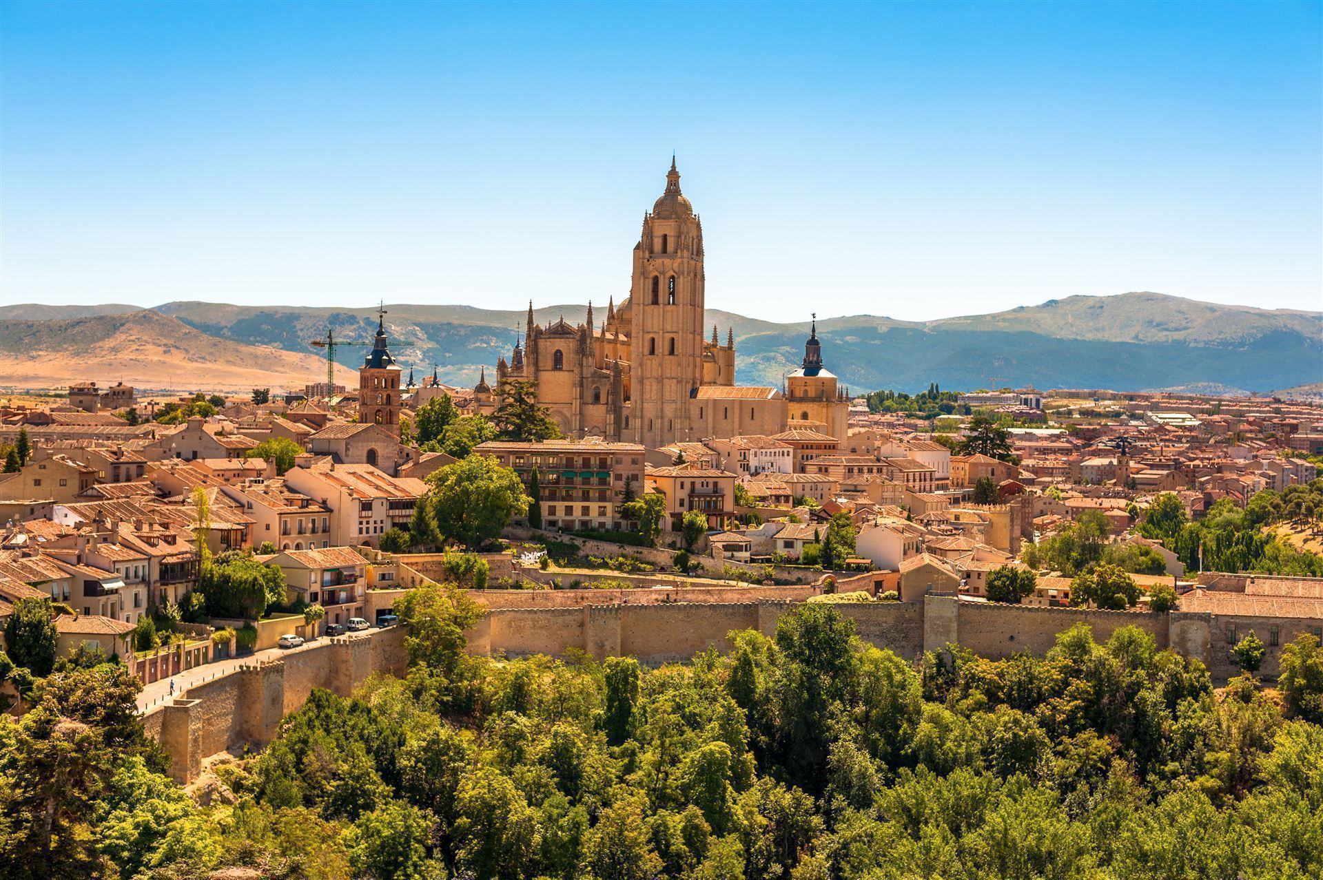 Blick auf Segovia