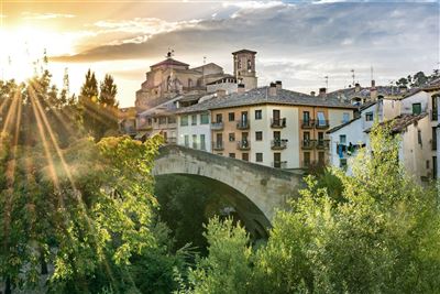 Stadt Estella in der Region Navarra