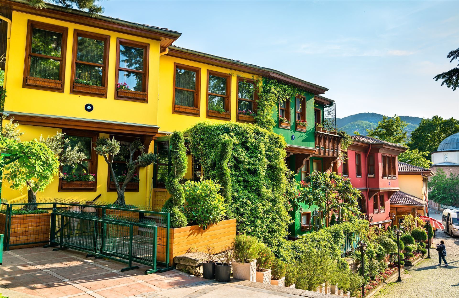 Traditionelle Häuser in Bursa, Türkei