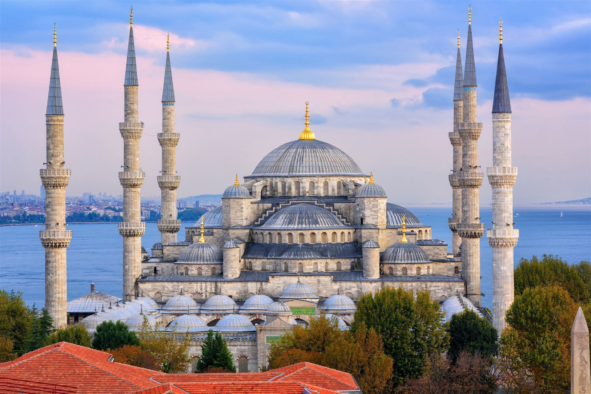 Blaue Moschee Sonnenuntergang