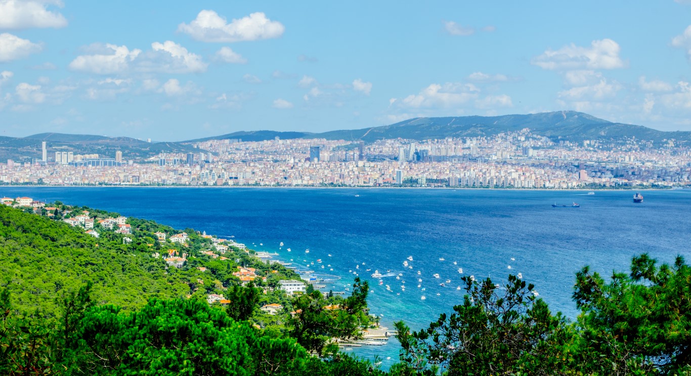 Prinzeninseln- Blick Richtung Istanbul
