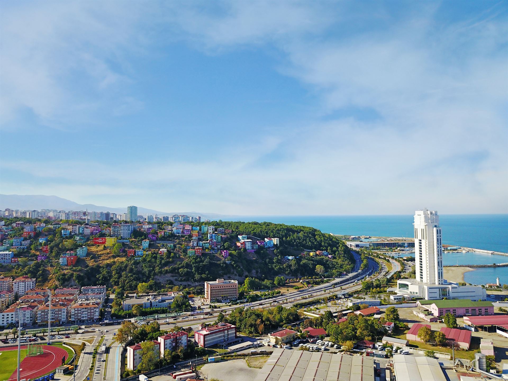 Blick auf Samsun, Türkei