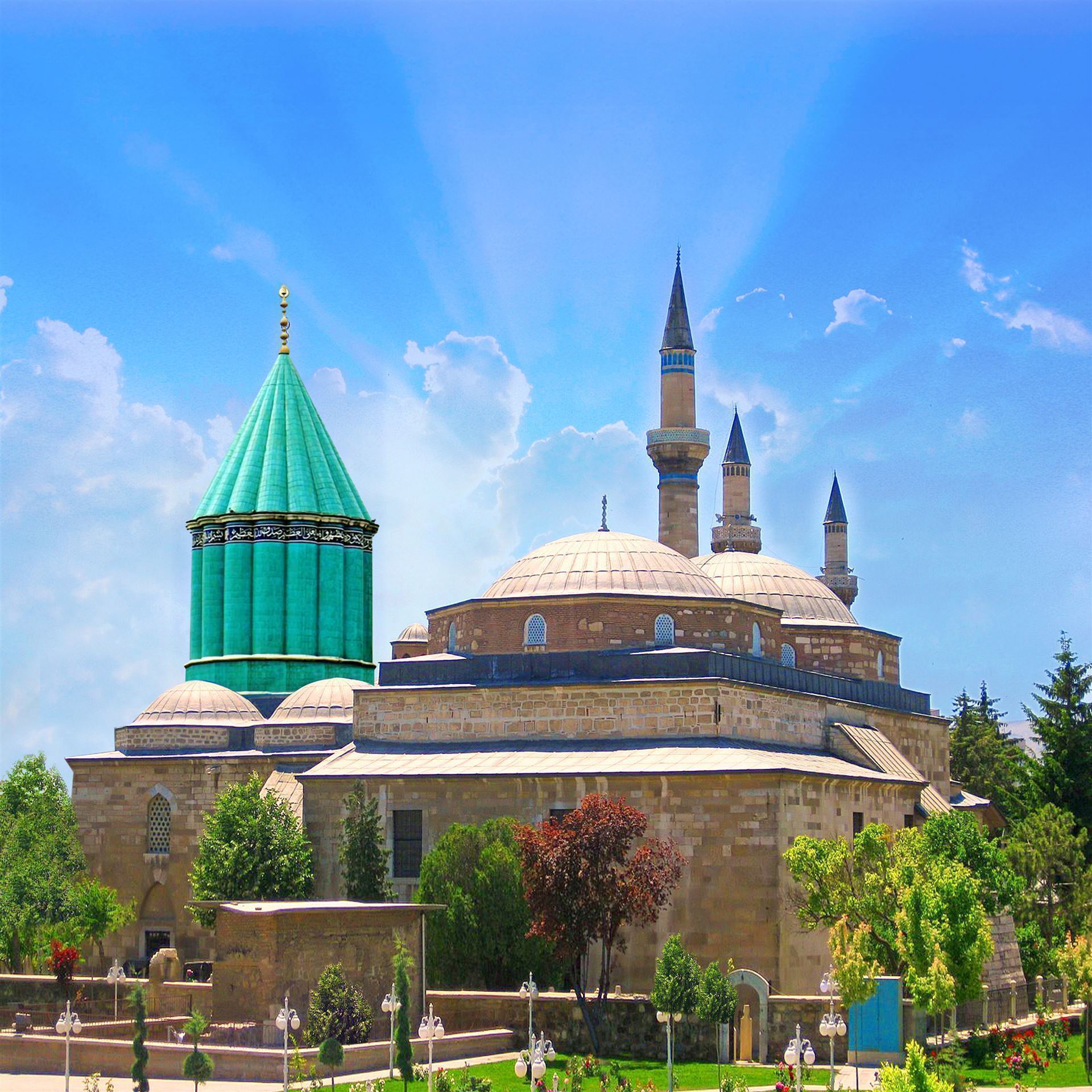 Mevlana Moschee in Konya, Türkei