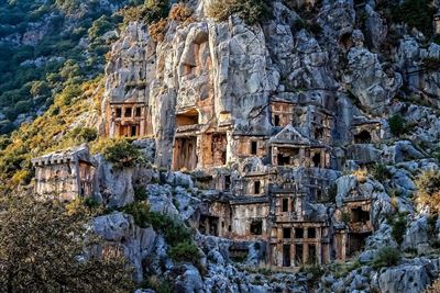 Felsengräber in Myra, Türkei