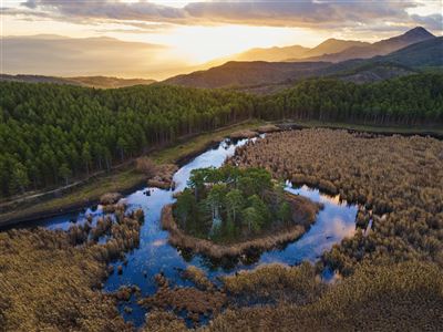 Idyllische Naturszene um Denizli, Türkei