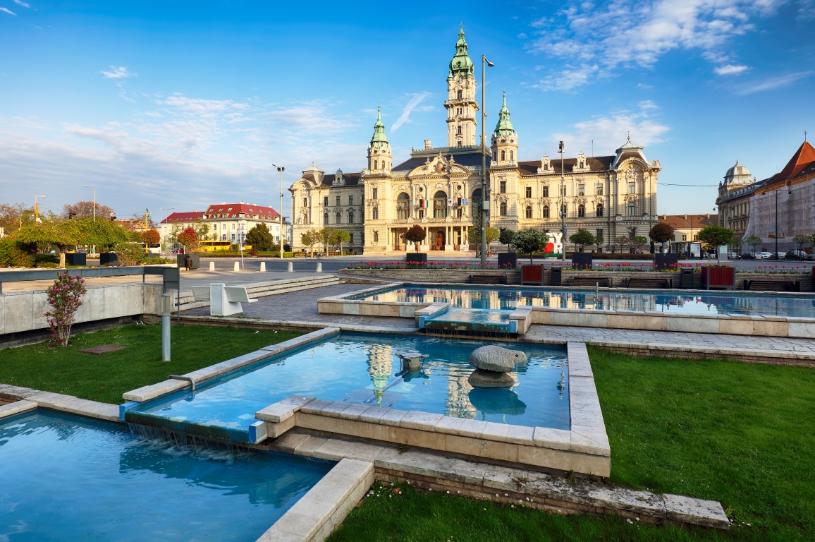 Györ-Rathaus der Stadt Györ