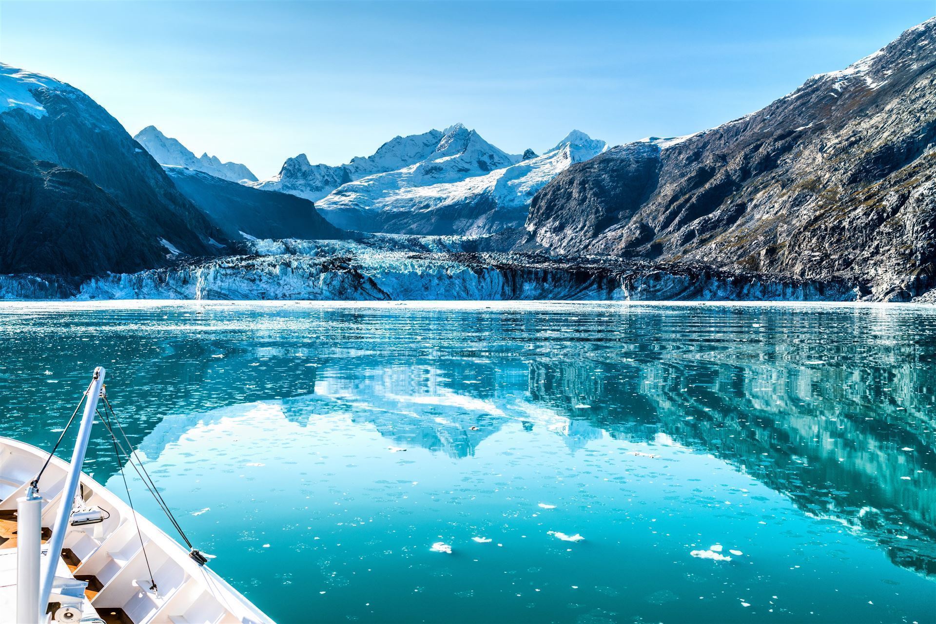 Schiff auf den Glacier Bay