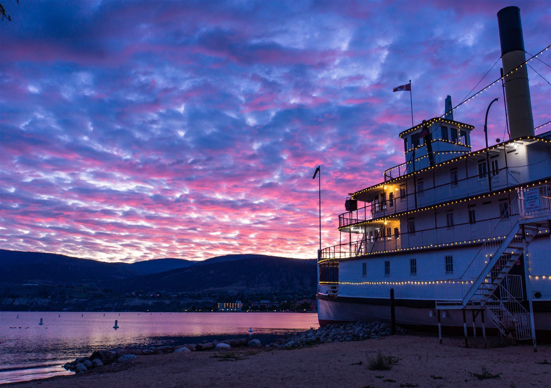 Raddampfer in Penticton am Okanagan Lake