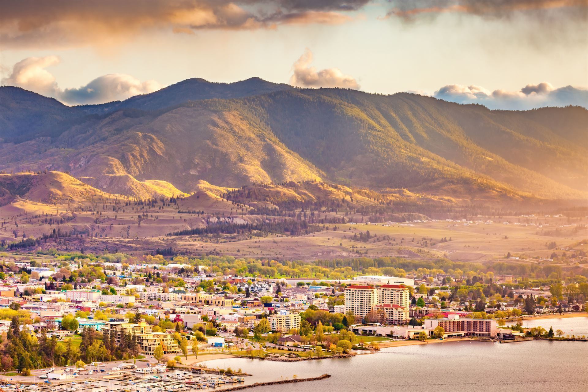 Sonnenuntergang in Penticton