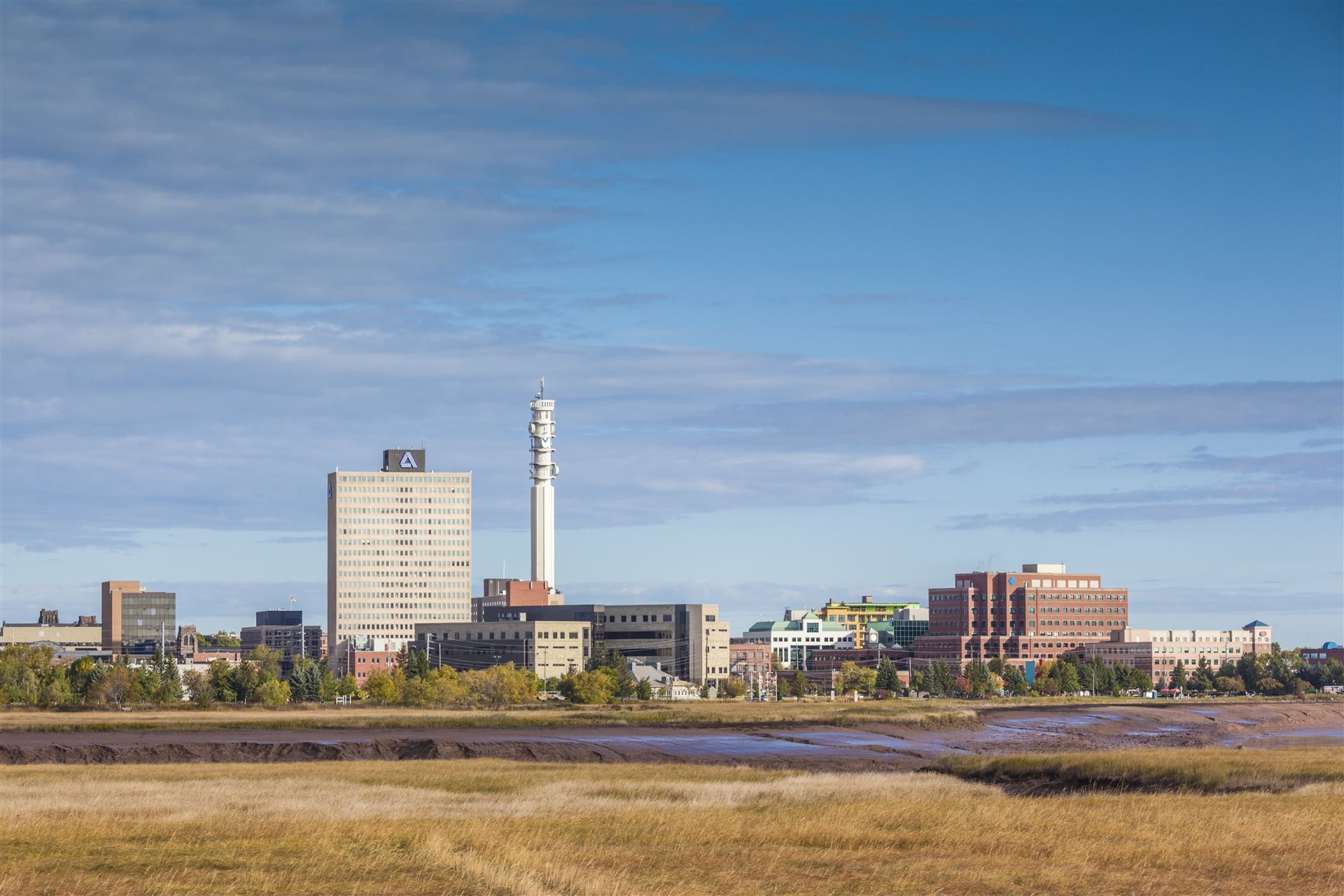 Blick auf die Stadt Moncton in New Brunswick