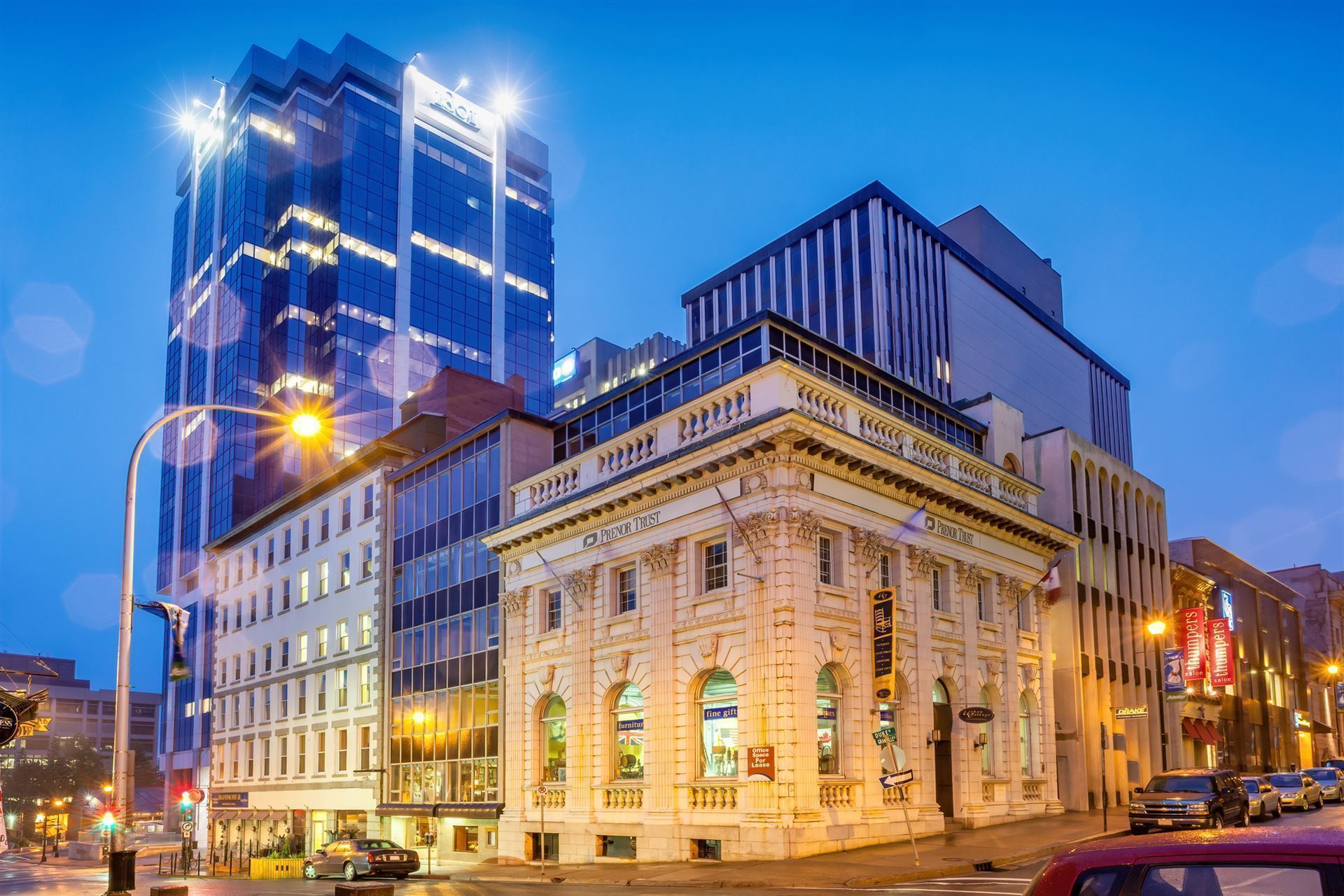 Downtown Halifax bei Nacht