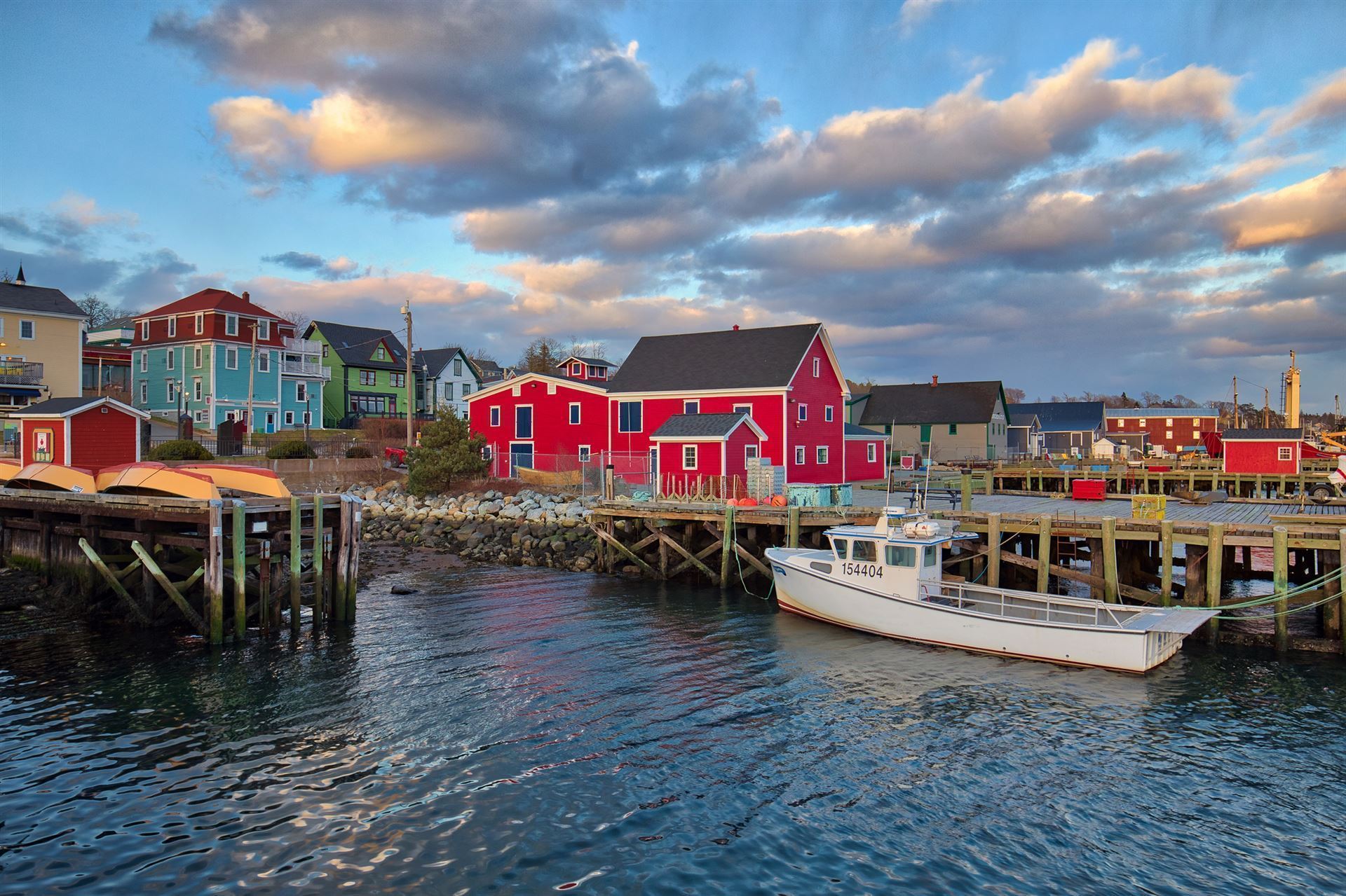 Sonnenuntergang in Lunenburg