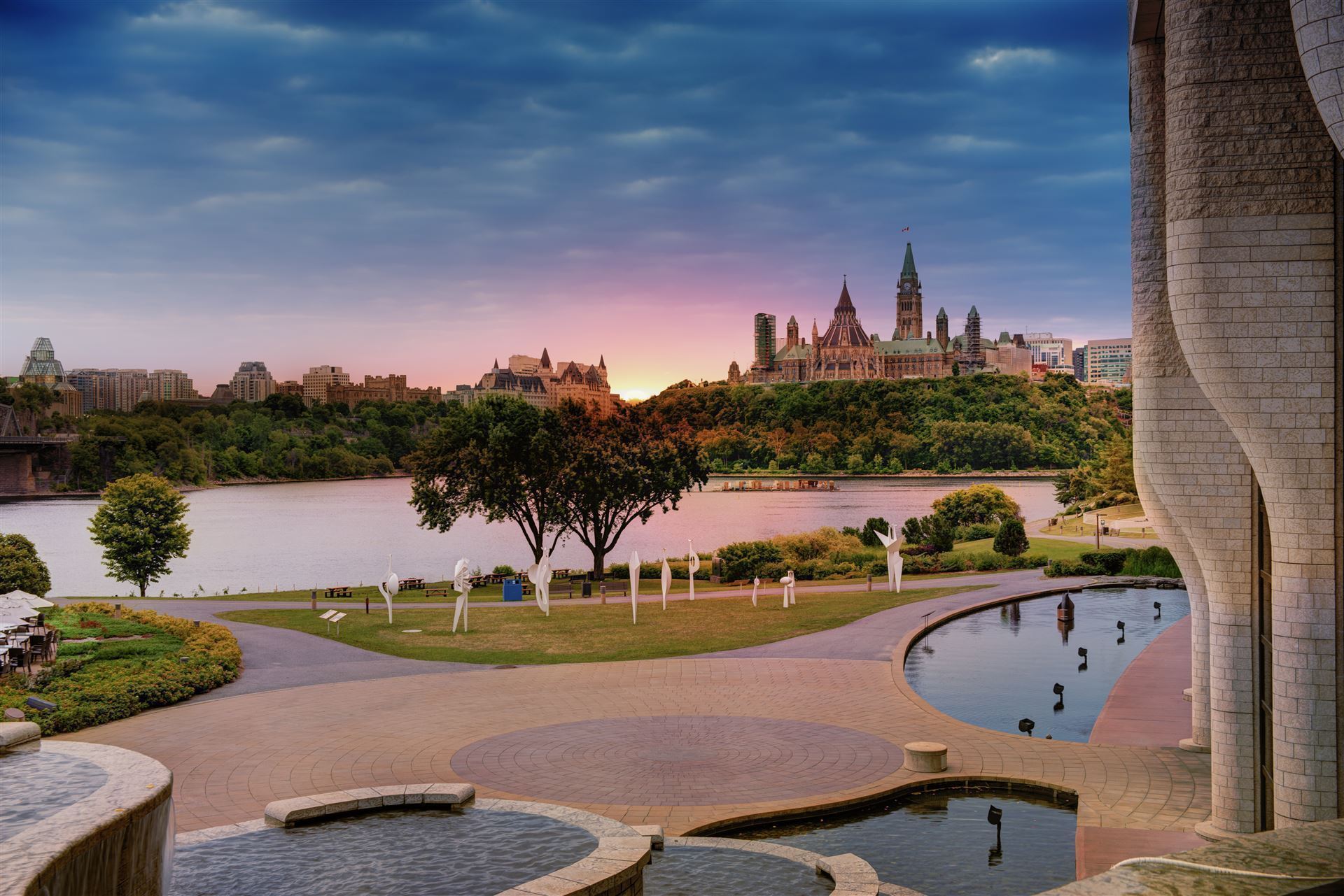 Aussicht vom Musée Canadien de L´Histoire