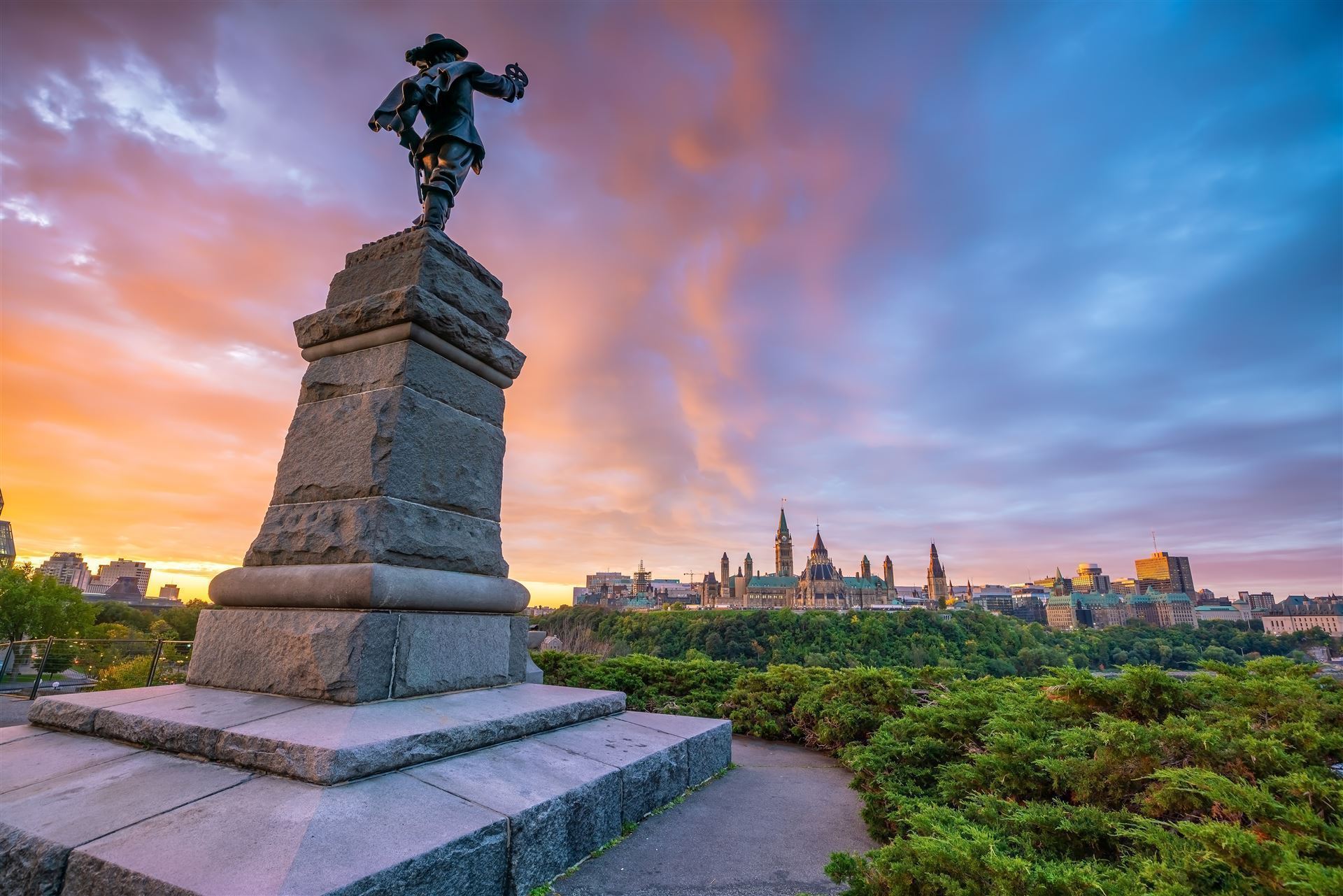 Statue des Samuel de Champlain