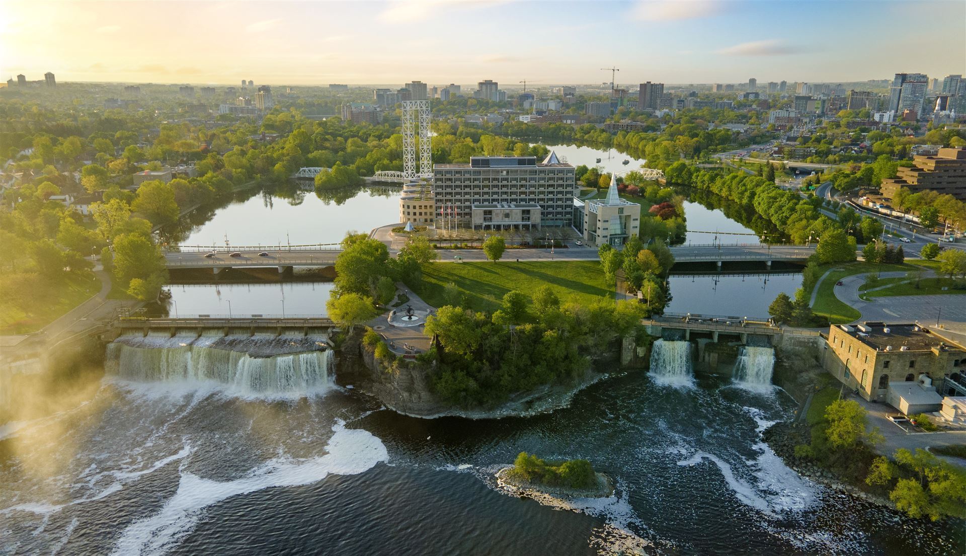Rideau Falls in Ottawa