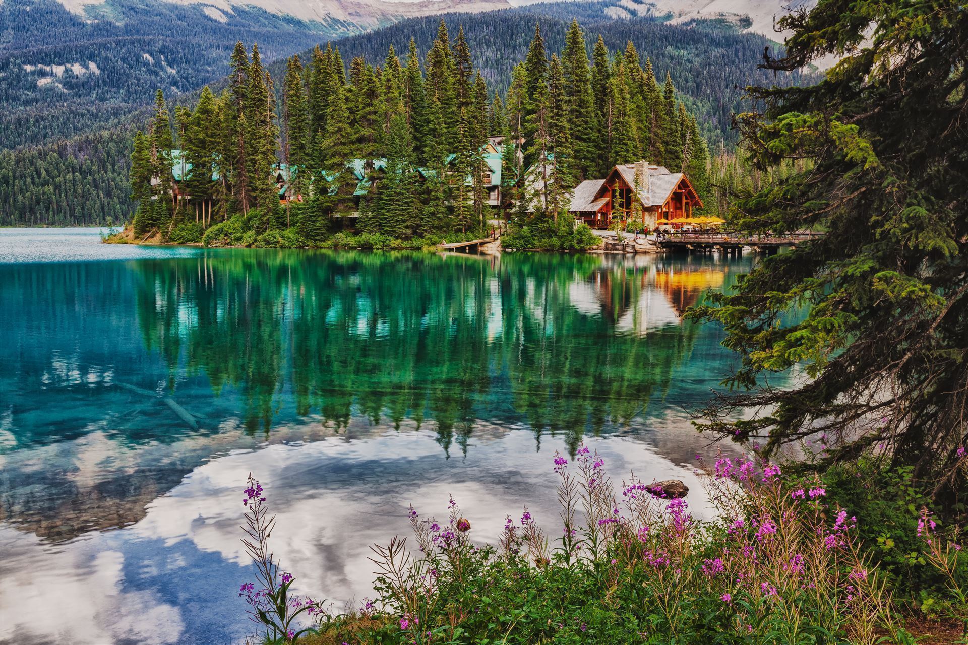 Emerald Lake in den Rockies