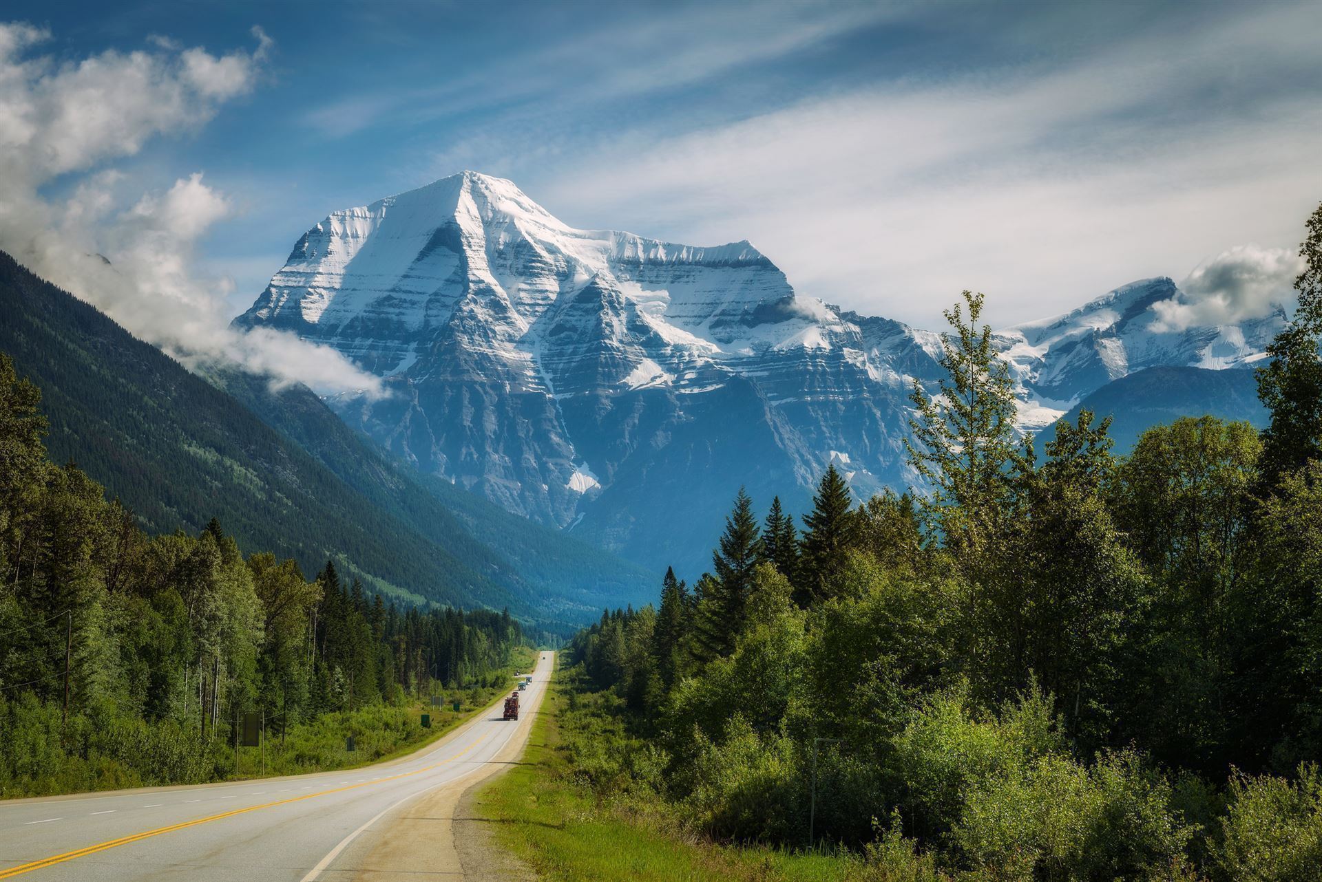 Auf dem Yellowhead Highway zum Mount Robson
