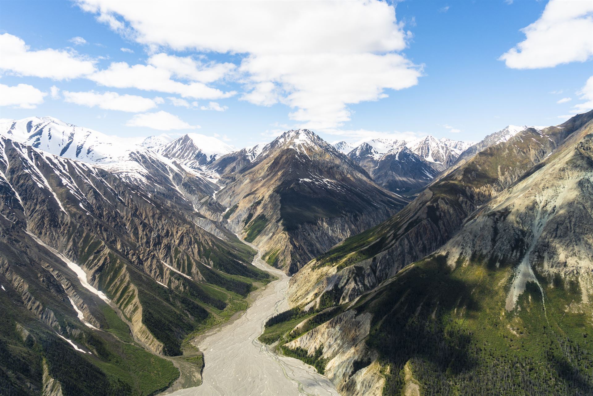 Berge bei Haines Junction