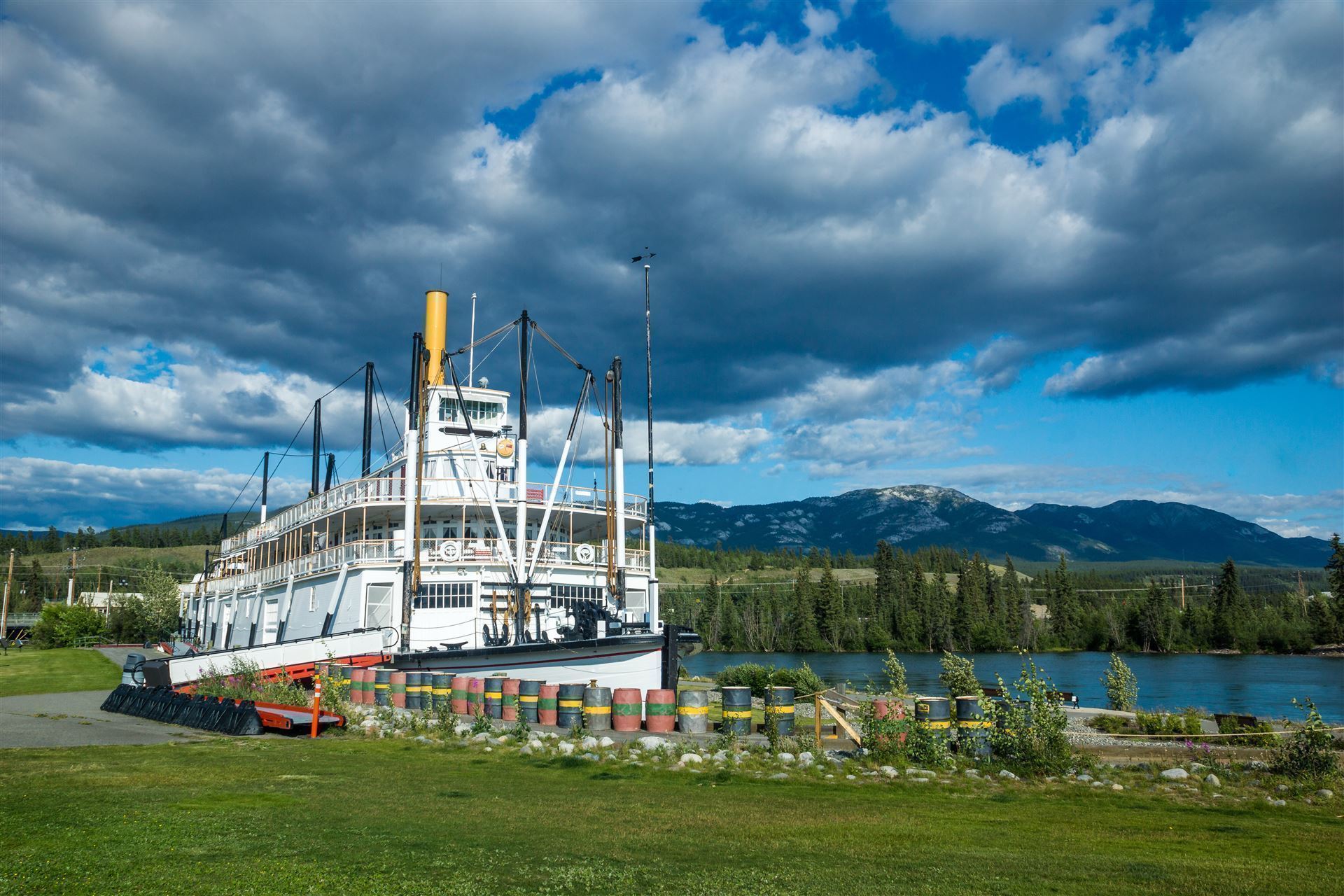 Raddampfer auf dem Yukon River in Whitehorse