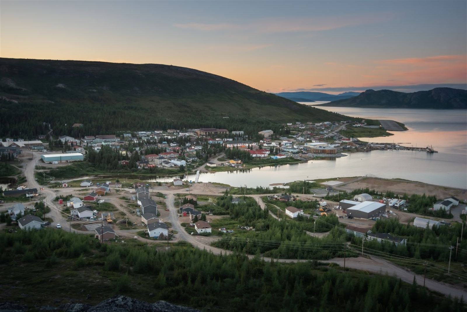 Nain-Hauptstadt von Nunatsiavut an der Labrador-Küste, Neufundland