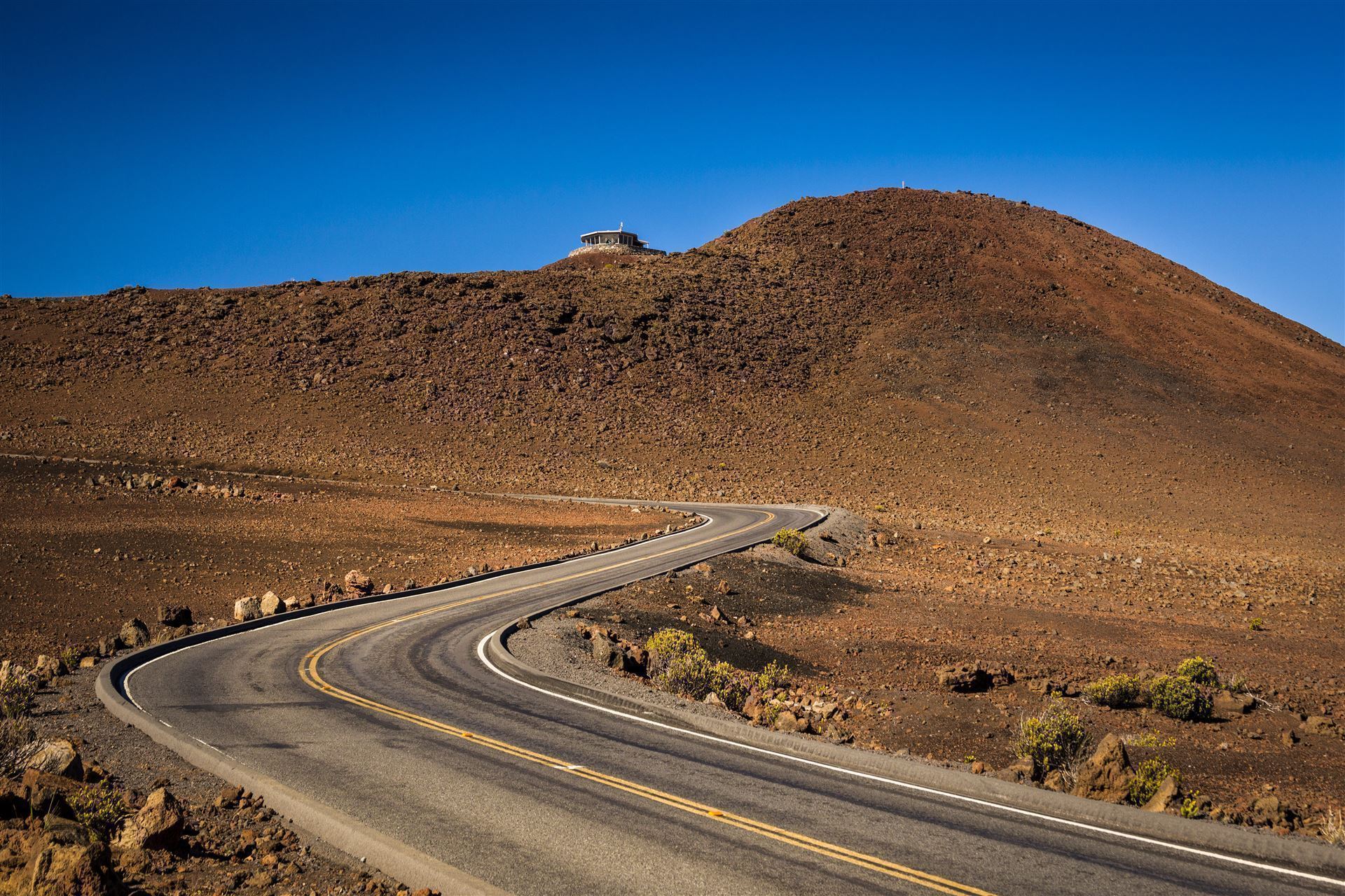 Straße zum Haleakala Vulkan