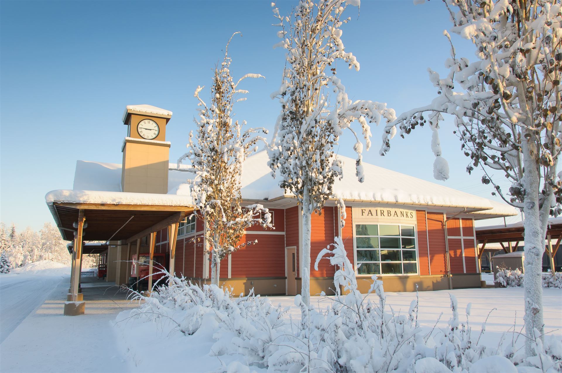 Bahnhof in Fairbanks
